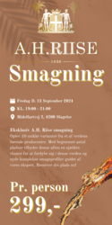 A. H. Riise Smagning d. 13 september 2024 (19:00-21:00)