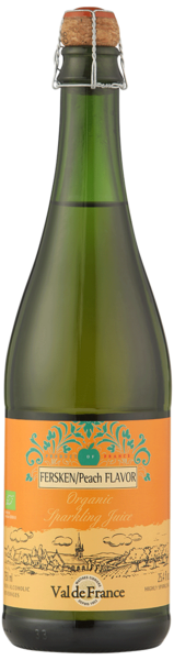Cider Fersken u/alkohol Økologisk - Val de France 75 cl.