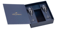Gaveæske med 2 Champagne glas Le Contesse - Slagelse Vinkompagni