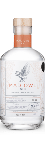 Mad Owl Gin Citrus - Thornæs Distilleri - Dansk - Slagelse Vinkompagni