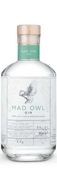 Mad Owl Gin Herbal - Thornæs Distilleri - Dansk - Slagelse Vinkompagni