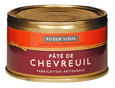 Paté med Rådyr i dåse, Roger Vidal - 125 g.