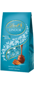 LINDT LINDOR Kugler salt/karamel i pose 137 gr.