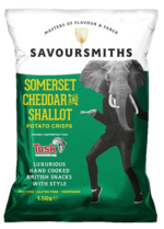 Savoursmiths Somerset Cheddar & Skalotte Løg, 40g