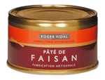 Paté med Fasan i dåse, Roger Vidal - 125 g.