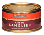 Paté med Vildsvin i dåse, Roger Vidal - 125 g.
